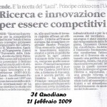 Il-quotidiano-21_02_2009_Ricerca-e-innovazione